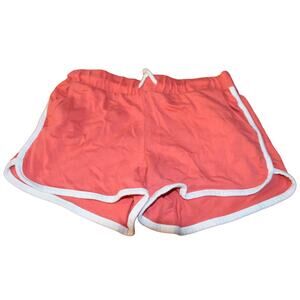 Old Navy Dolphin Hem Shorts, Coral Red, Girl's Large 10/12, EGU/LN